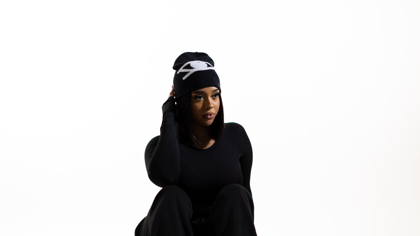 black beanie "I can see now"